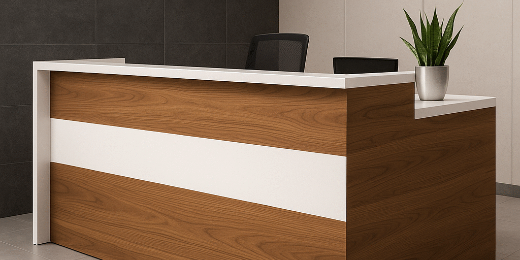 Lada recepcyjna jako wizytówka firmy